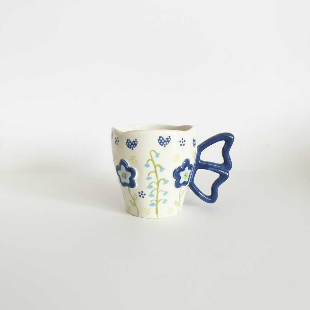 Blue butterfly Mug
