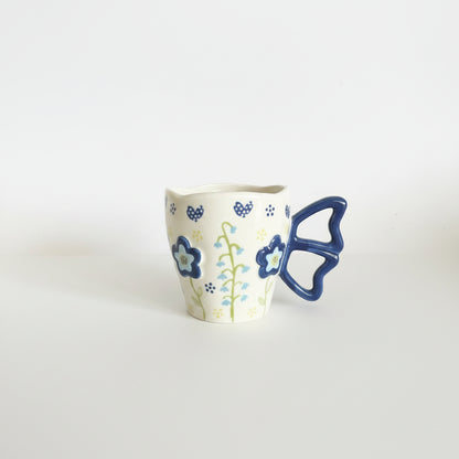 Blue butterfly Mug