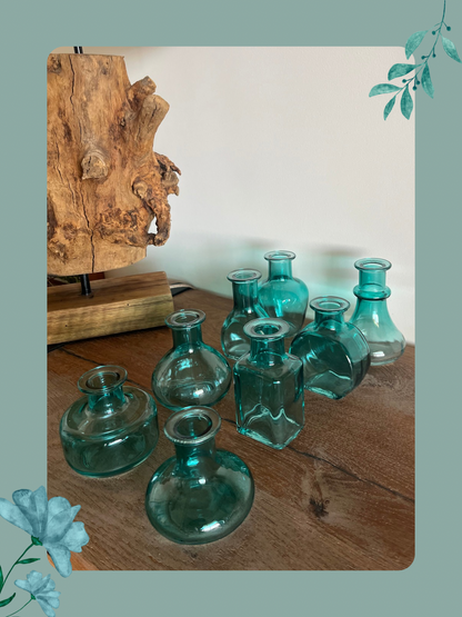 Mini vases set of 8