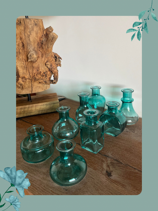 Mini vases set of 8