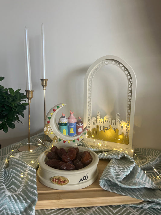 Ramadan Colorful Date Plate