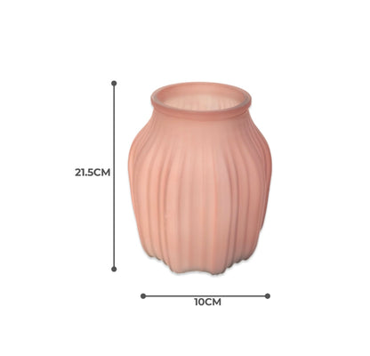 Short Matte Glass Vase