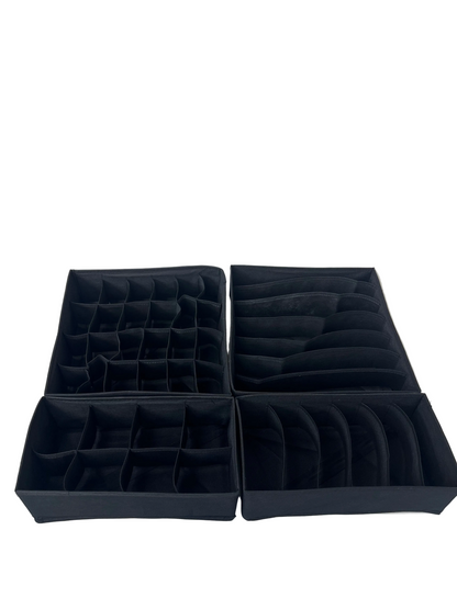 Fabric Compartments Storage Boxes set