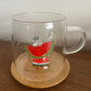 Watermelon Glass Mug with Coaster/Cover