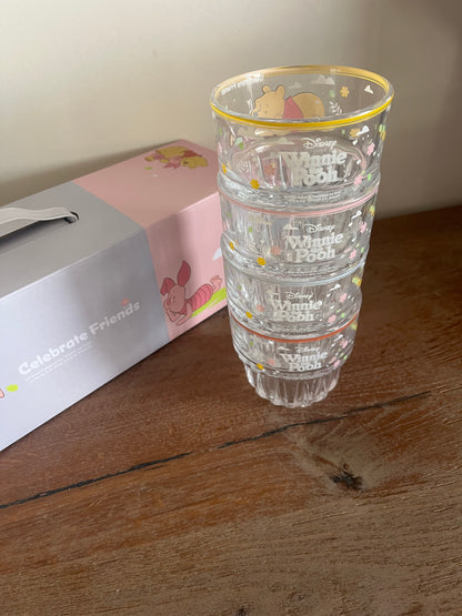 Disney Set of 4 Glass Cups