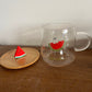 Watermelon Glass Mug with Coaster/Cover
