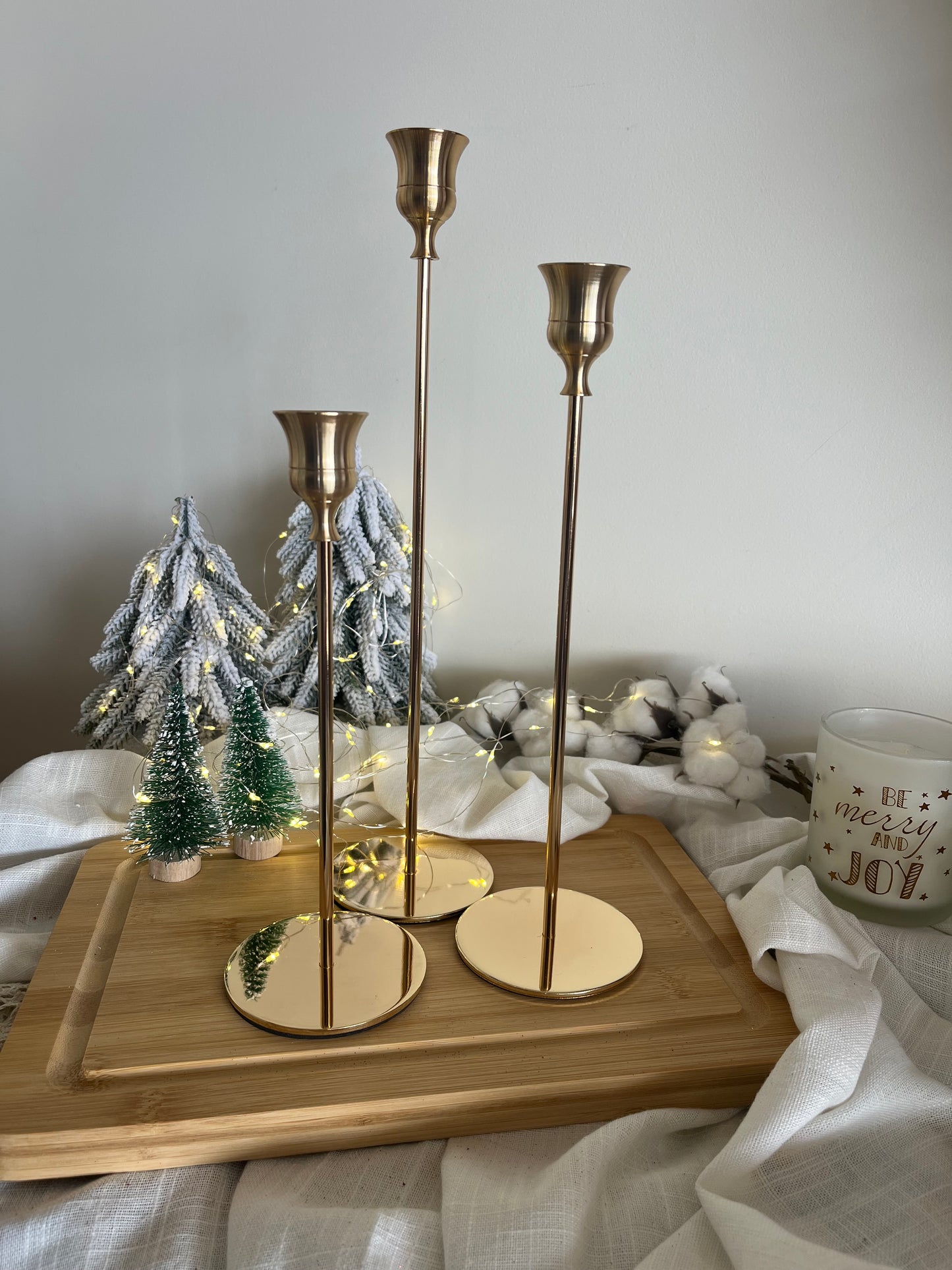 Vintage Candle Holder Set of 3