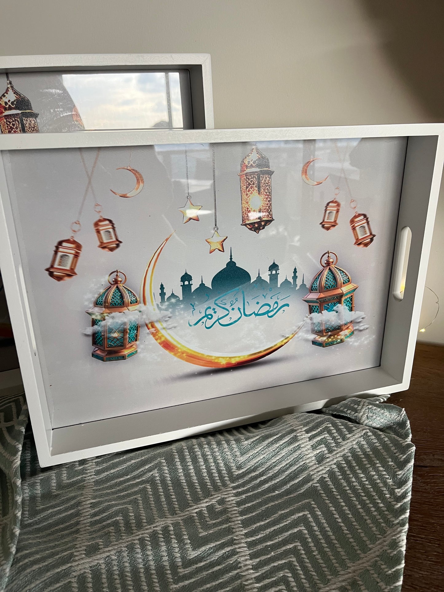 Ramadan Wooden Tray Set