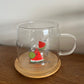 Watermelon Glass Mug with Coaster/Cover