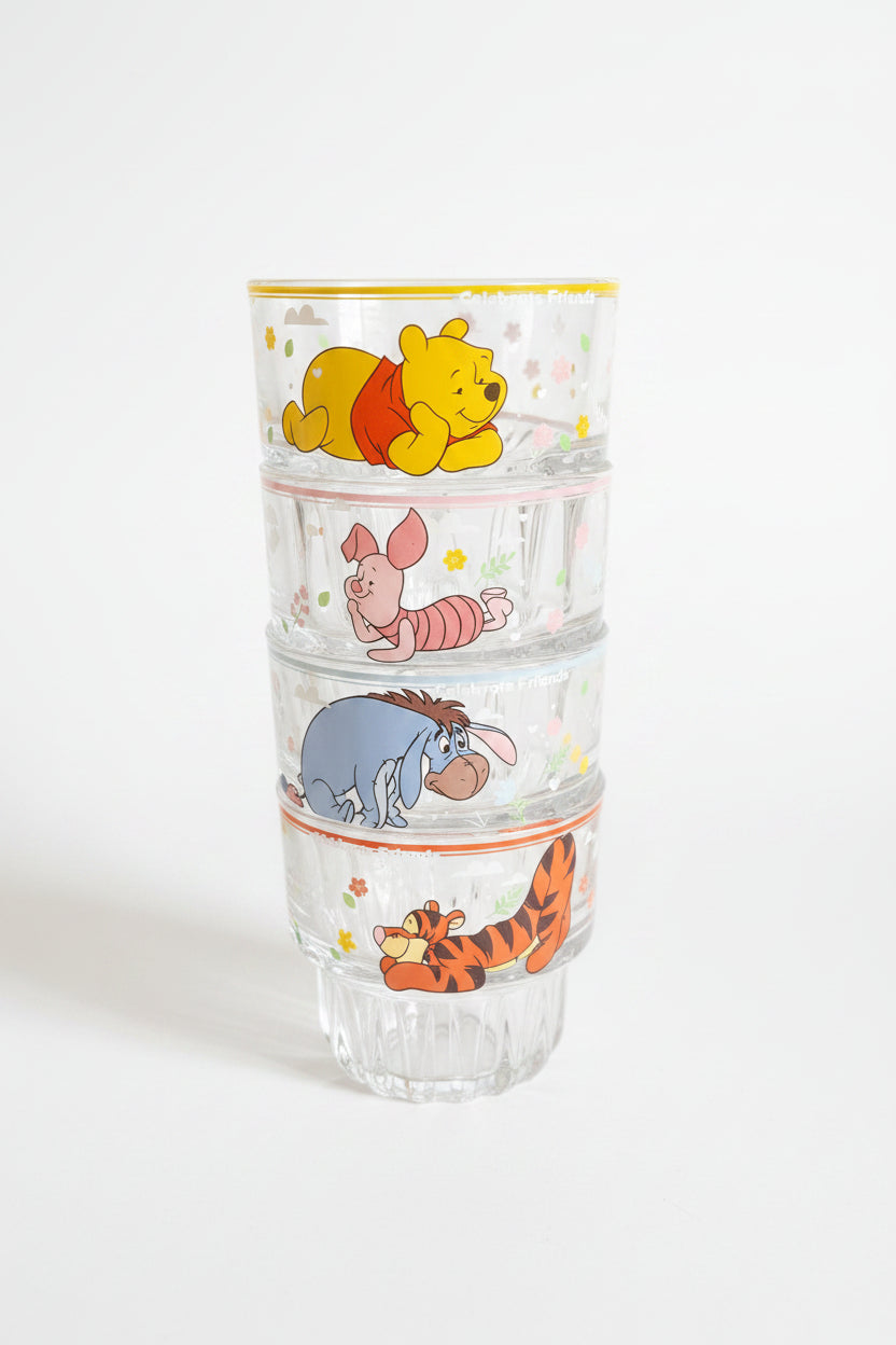 Disney Set of 4 Glass Cups