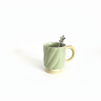 Colorful Shiny Mug with Star Spoon