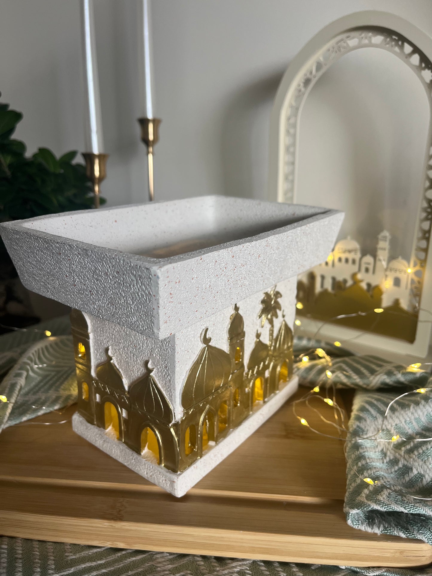 Ramadan Resin Plate with lights