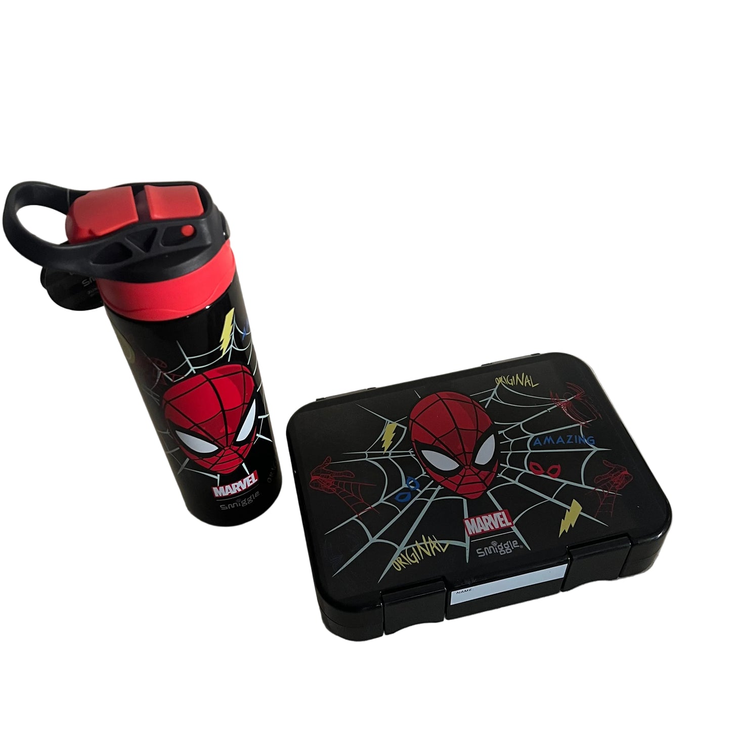 Smiggle Spider Man Lunchbox & Bottle