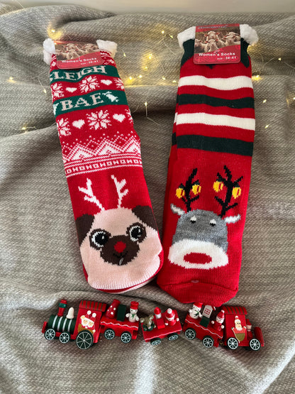 Christmas Slippers Socks