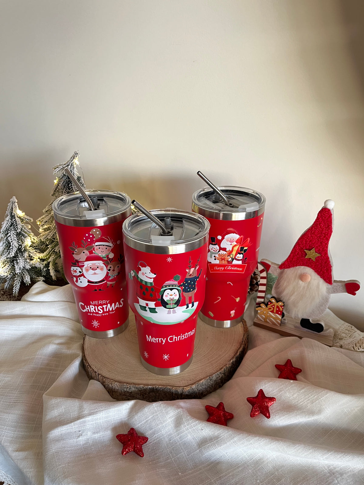 Christmas Large Stainless Cup