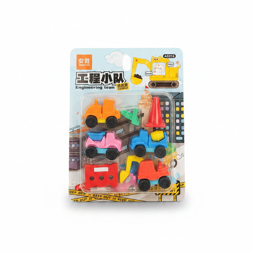 Trucks Eraser Set of 6