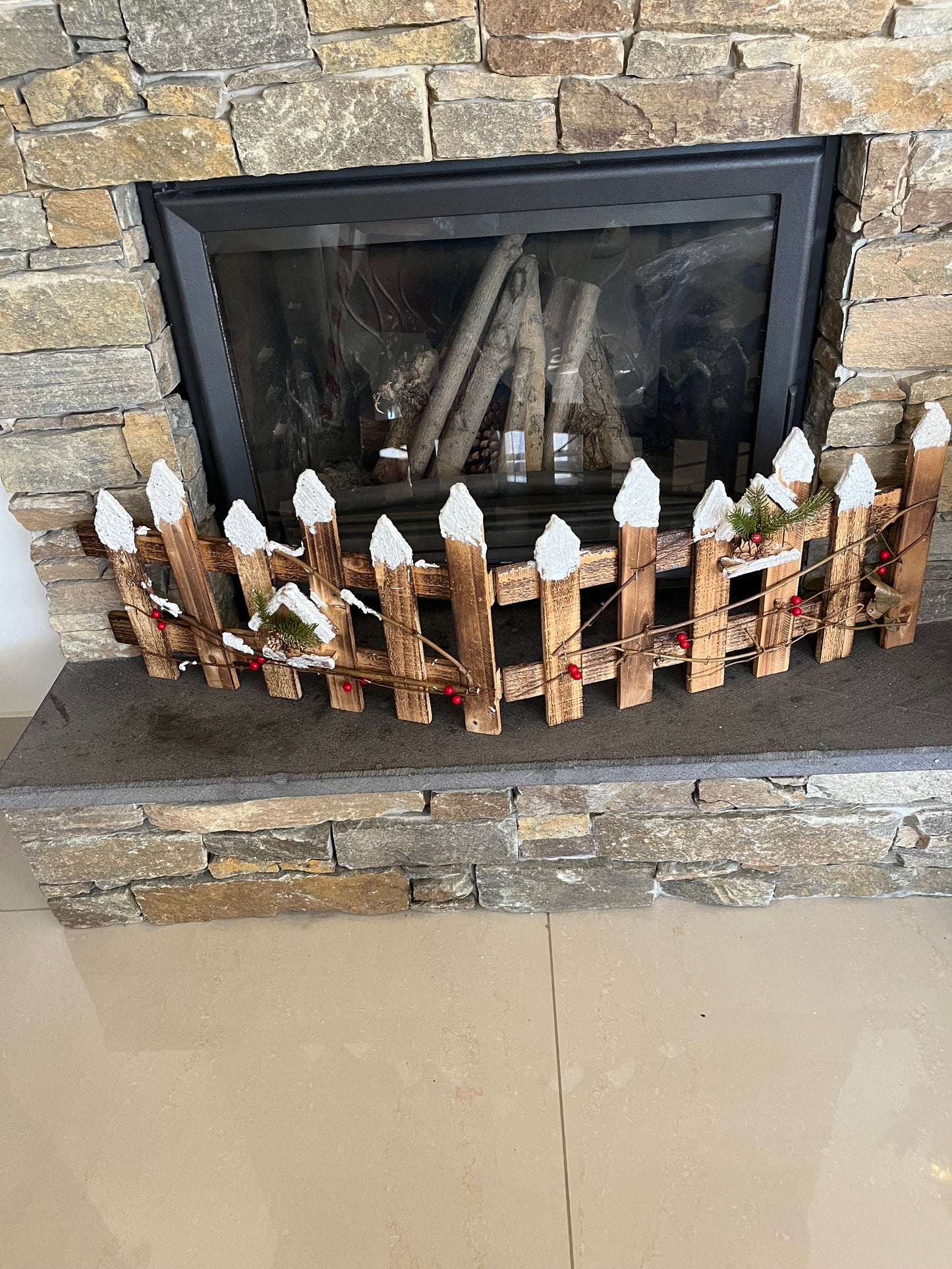 Christmas Wooden Fence