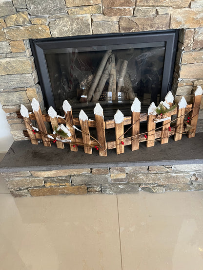 Christmas Wooden Fence