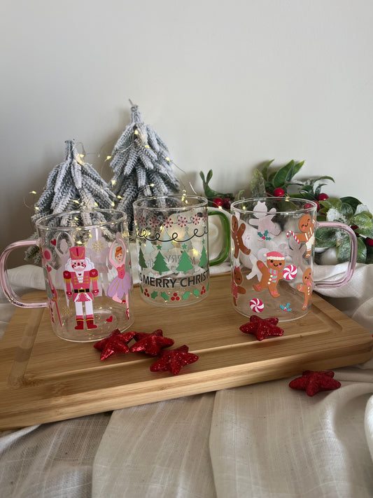 Christmas Glass Mug