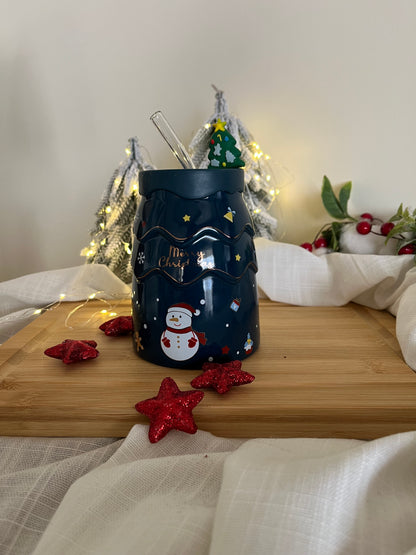 Christmas Straw Mug