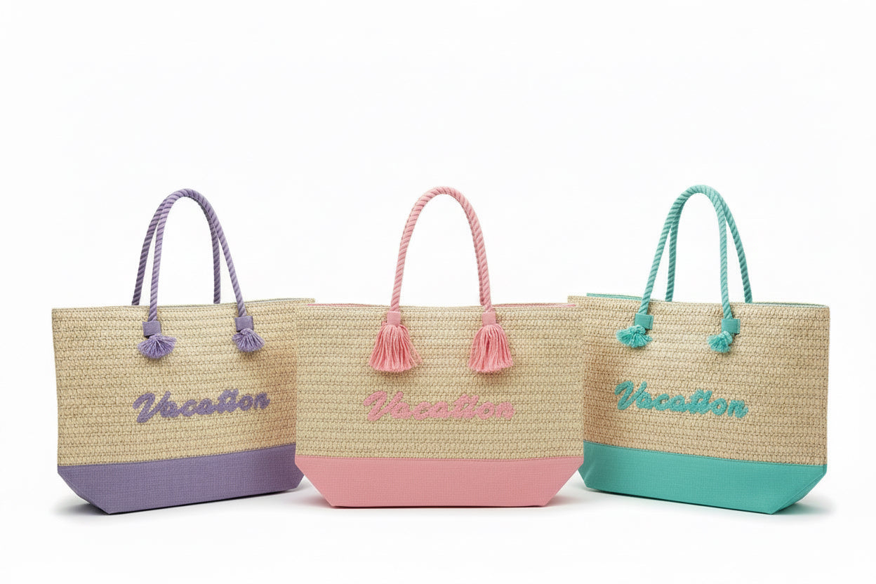 Women Straw Woven Beach Bag