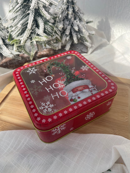 Christmas Square Tin Box