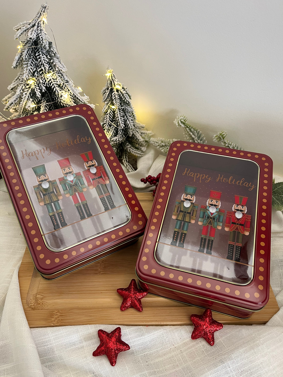 Christmas Nutcrackers Tin Box