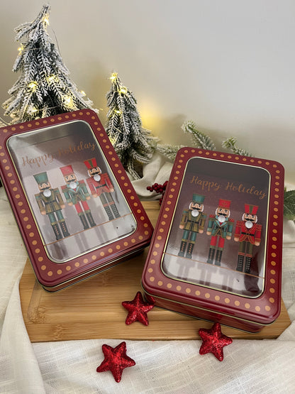 Christmas Nutcrackers Tin Box