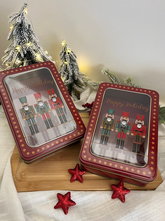 Christmas Nutcrackers Tin Box