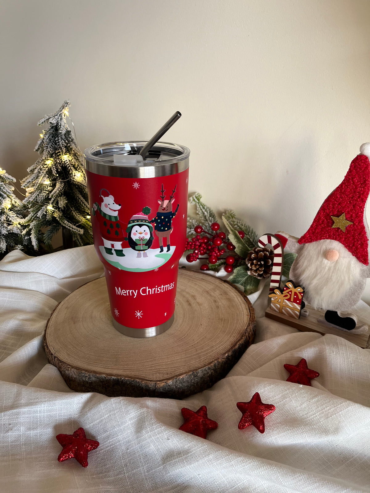 Christmas Large Stainless Cup