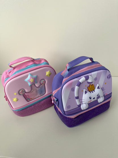 Girls 3D Lunch Bag Double Layer