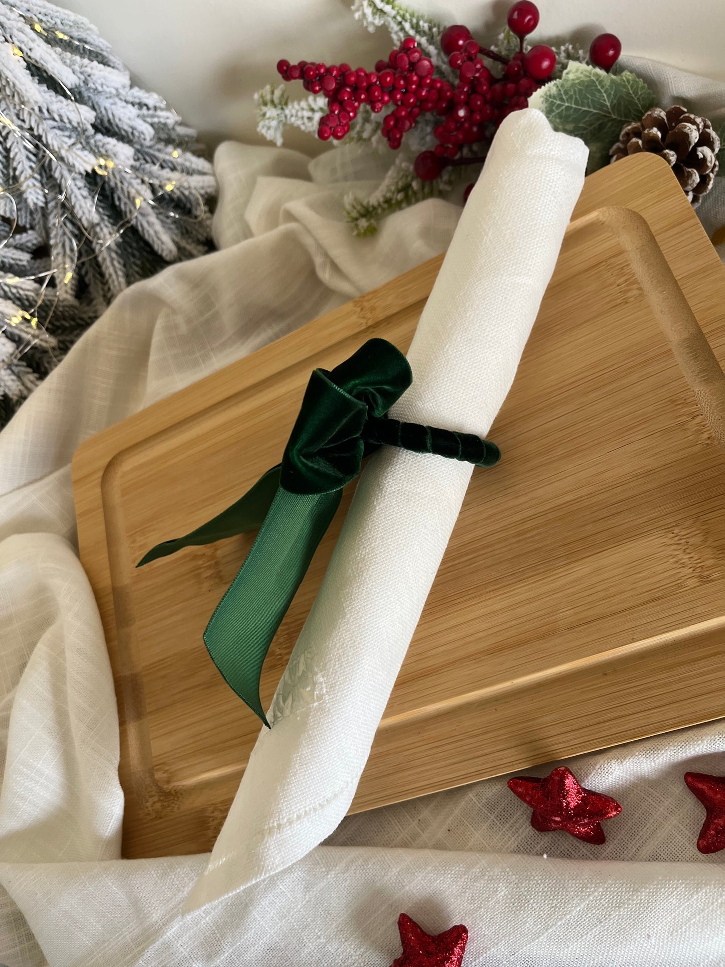 Christmas Bow Napkin Rings