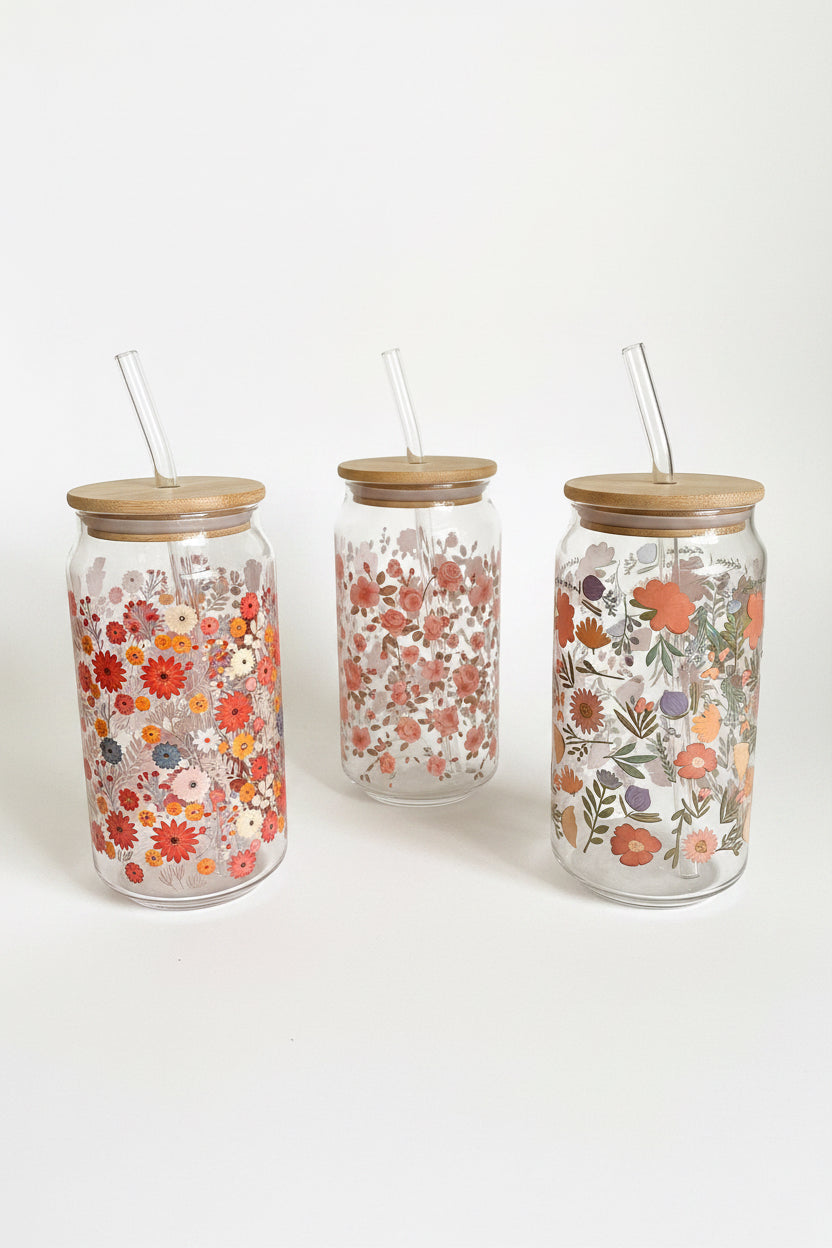 Printed Iced Coffee Straw Cup