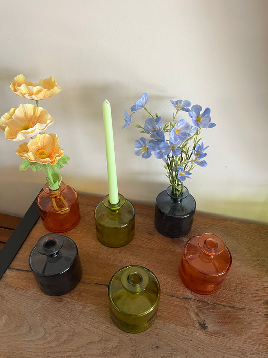 Colorful Glass Small Vases