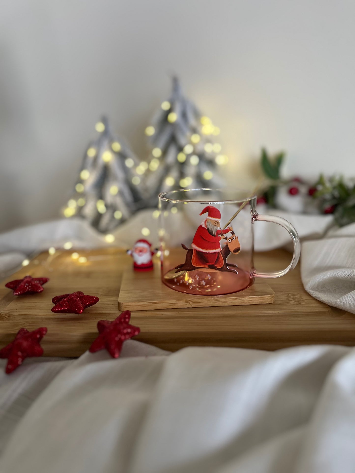 Christmas Glass Mug & Coaster