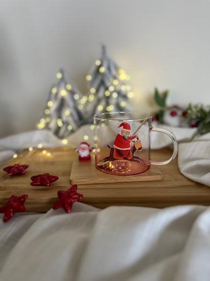 Christmas Glass Mug & Coaster