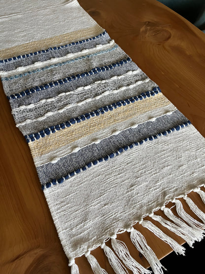 Blue Waves Artisan Table Runner