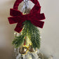 Christmas Velvet Burgundy Ornaments