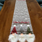 Christmas 3D Gnomes Table Runner