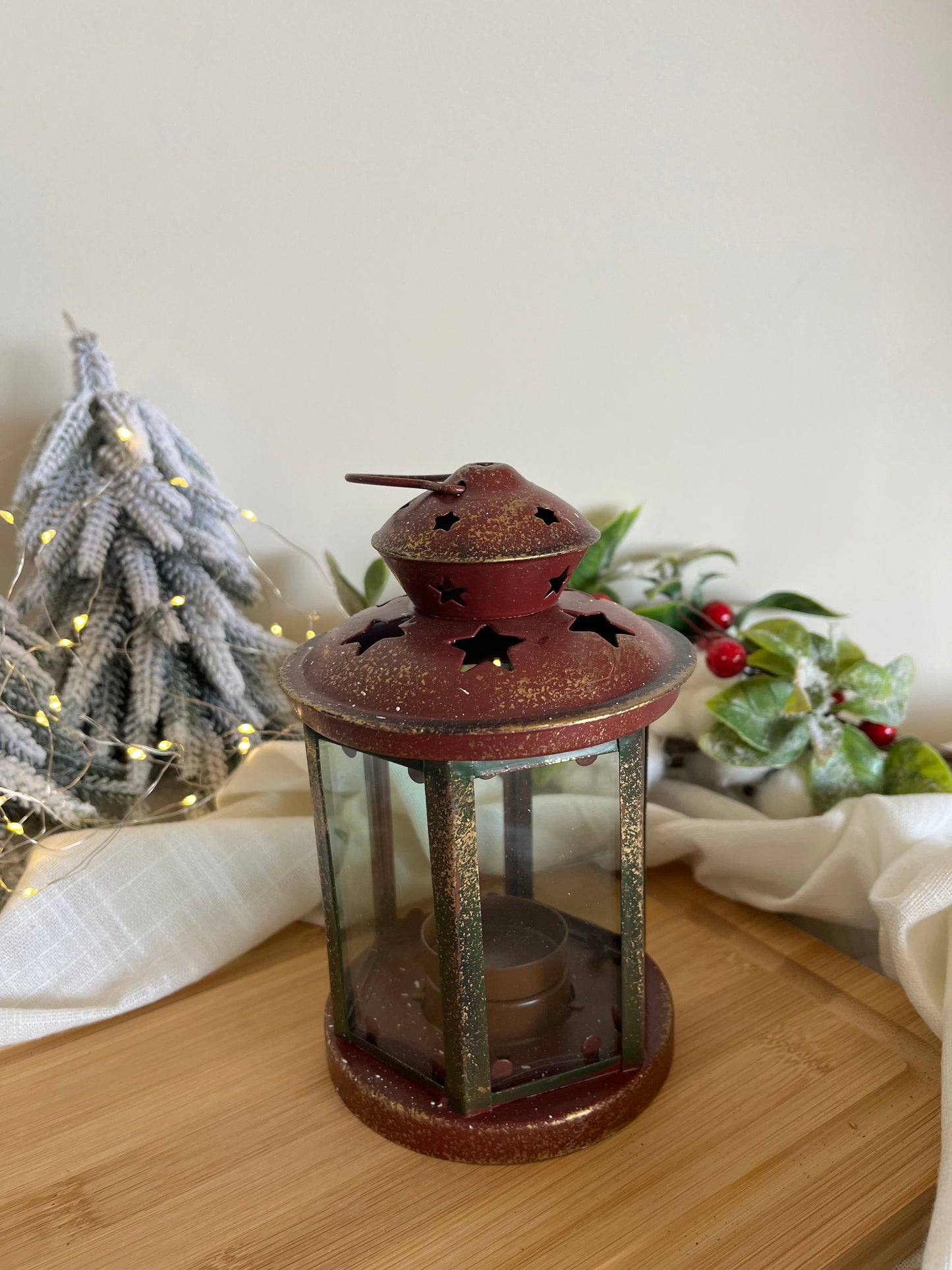 Christmas Decorative Medium Round Lantern