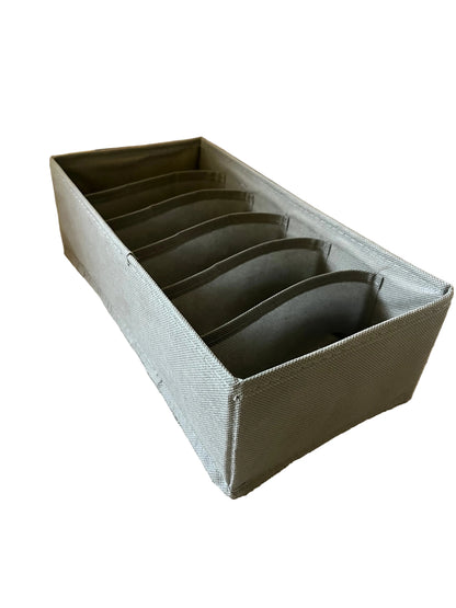 Fabric Compartments Storage Box 16x32cm