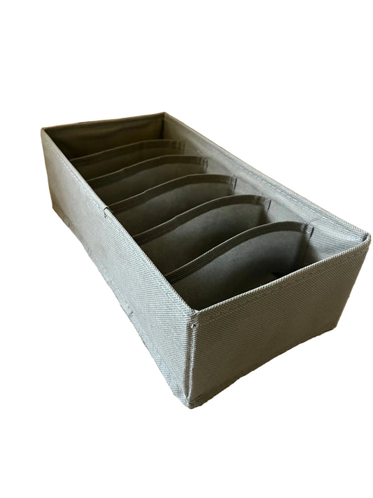 Fabric Compartments Storage Box 16x32cm