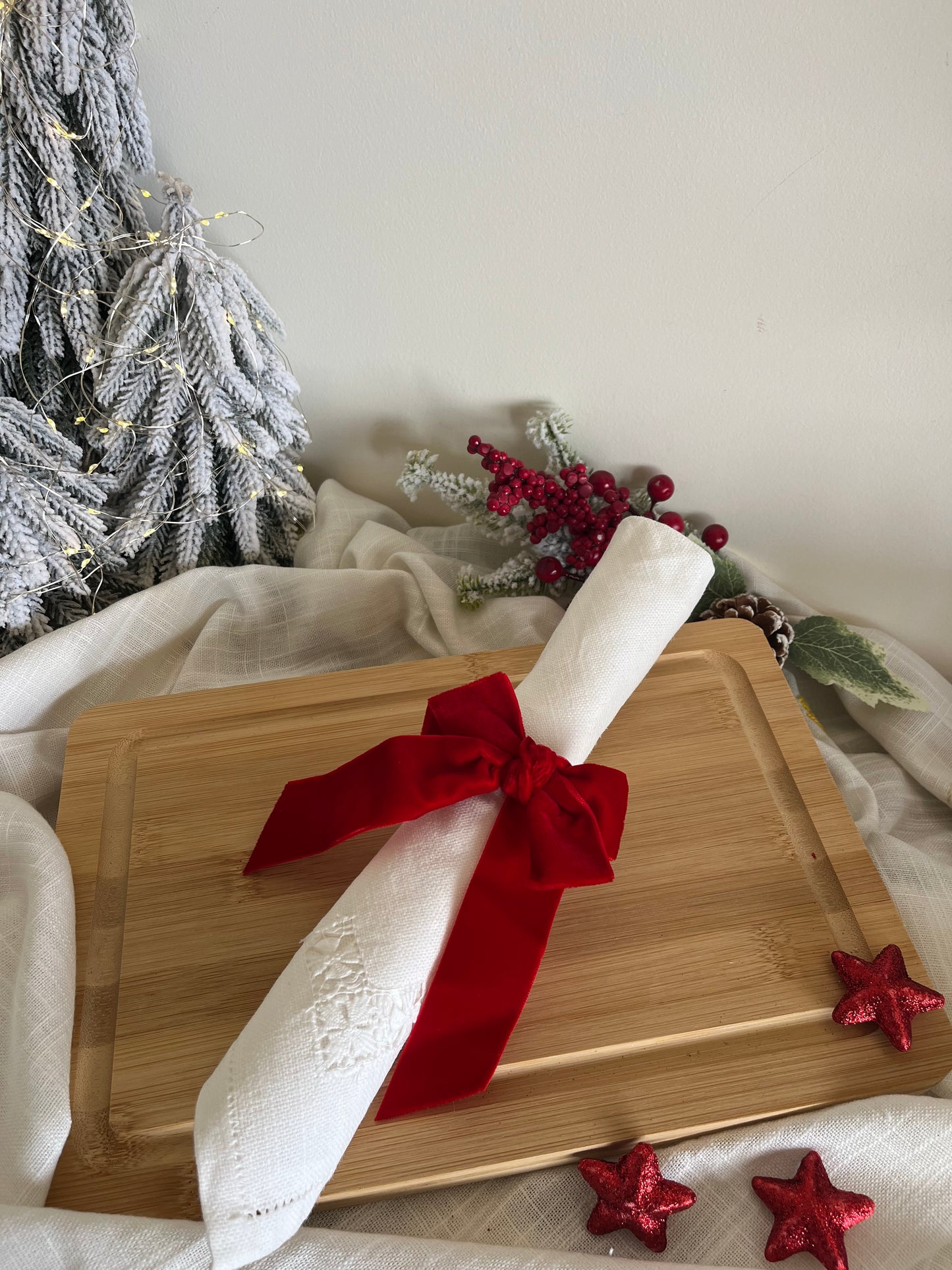 Christmas Bow Napkin Rings