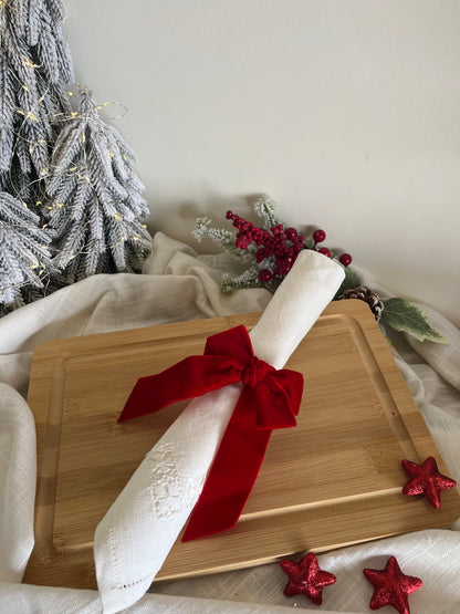 Christmas Bow Napkin Rings