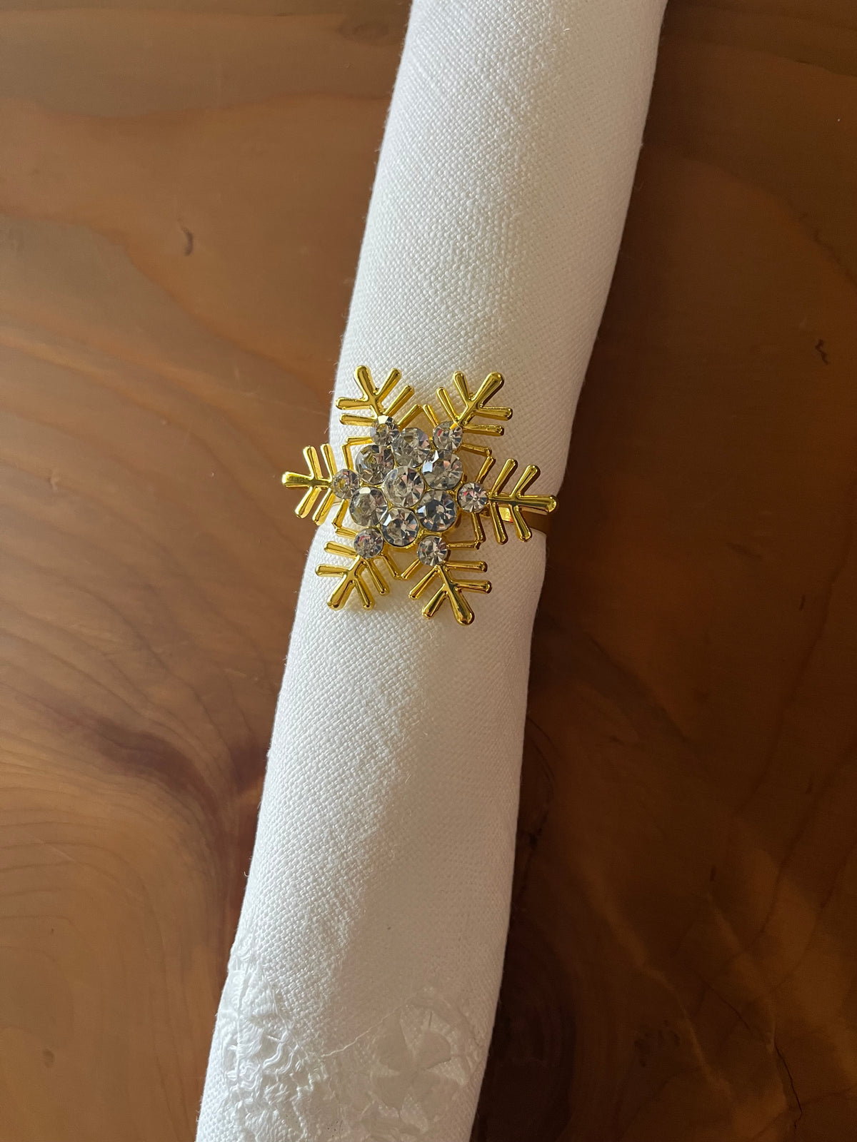 Christmas Snowflakes Napkin Rings