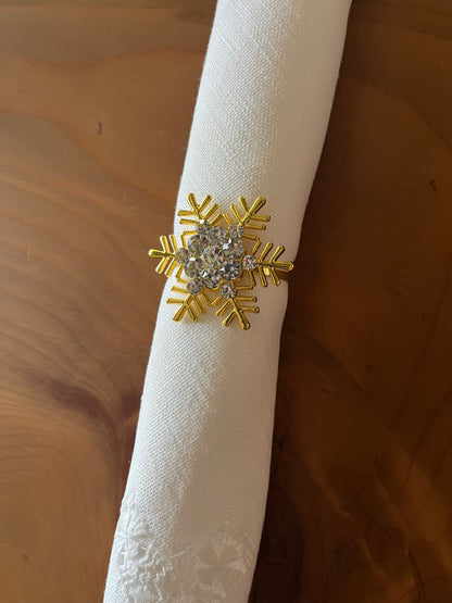 Christmas Snowflakes Napkin Rings