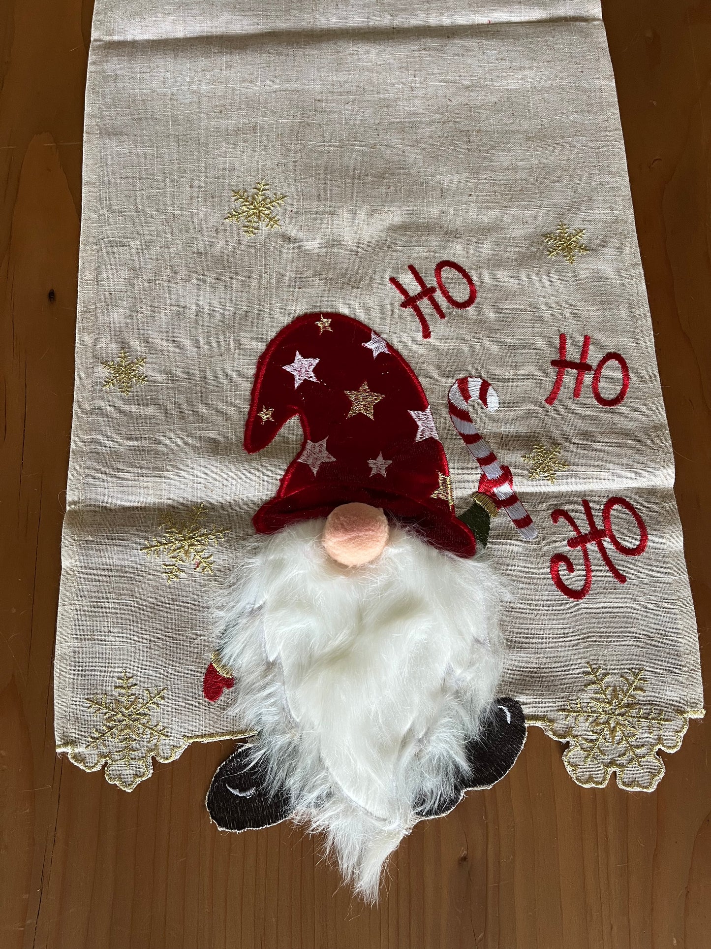 Christmas 3D Gnome Table Runner