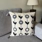 Monochrome Bloom Cushion Cover