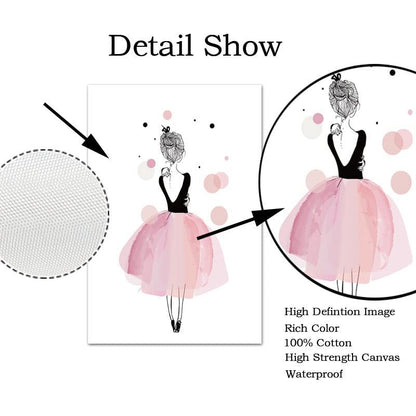 Elegant Ballerina Framed Poster