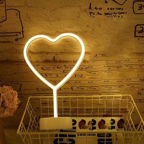 Heart Neon Light (Yellow)